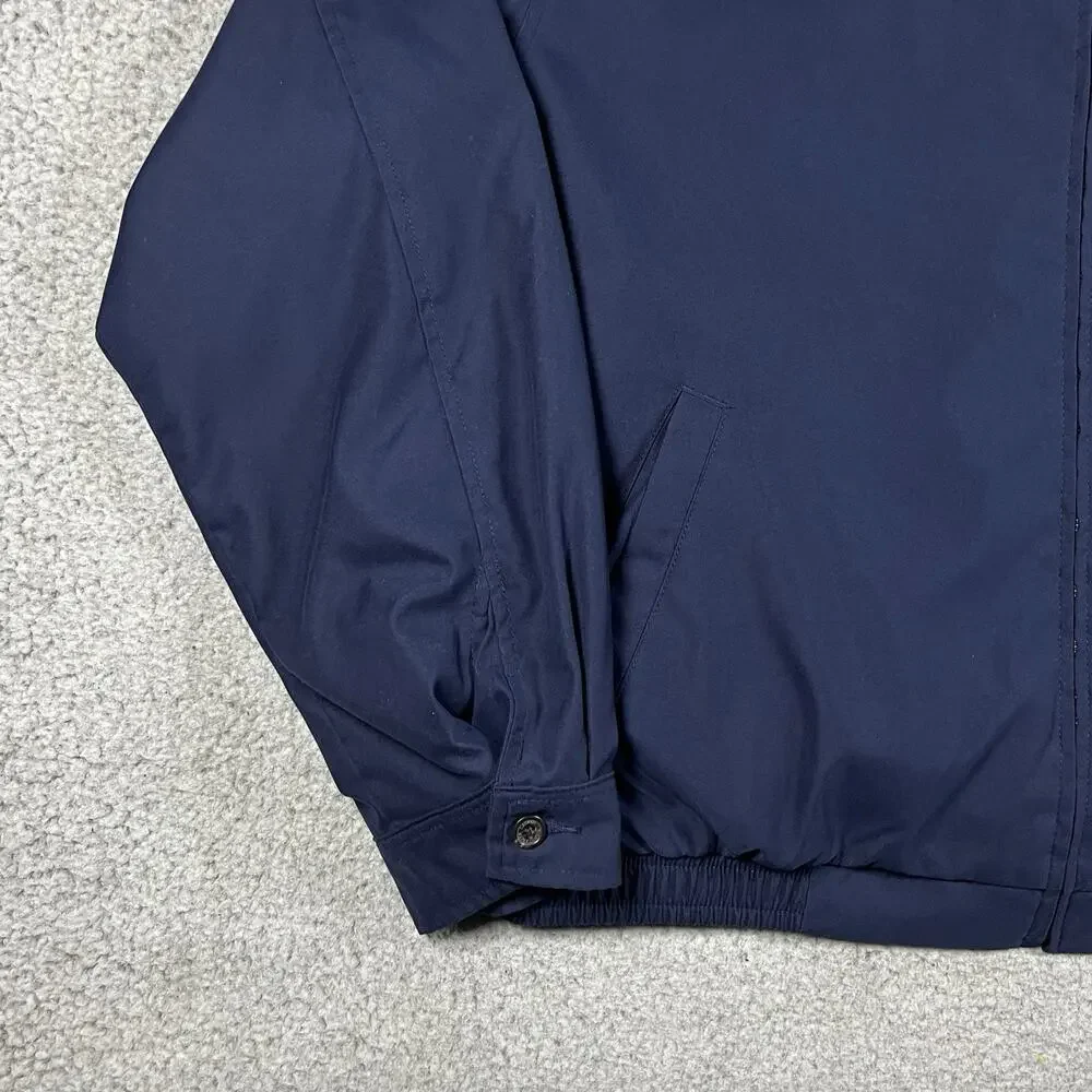 Polo Ralph Lauren Jacket Mens XL Blue Full Zip Bomber Lined Windbreaker VTG